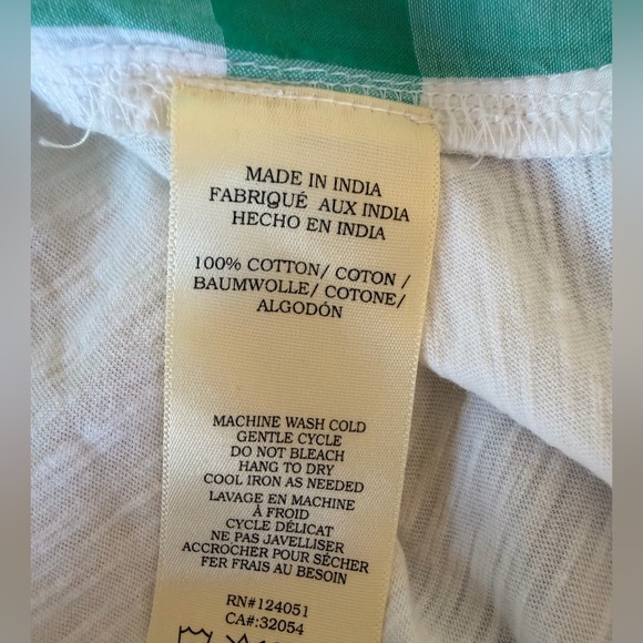 ANTHROPOLOGIE PORRIDGE WOMEN’s TOP TURQUOISE GOLDA GINGHAM PREPPY‎ BACK-TIE NWT - Picture 11 of 12